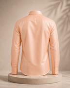 Premium Coral Art Silk Shirt for Men – Traditional Ethnic Wear | Kannika