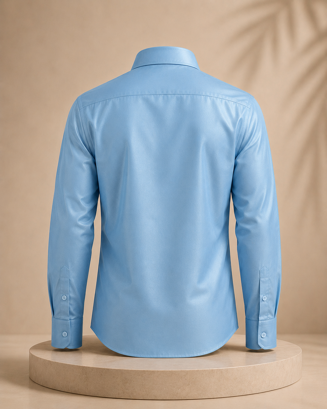 Premium Sky Blue Art Silk Shirt for Men – Traditional Ethnic Wear | Kannika