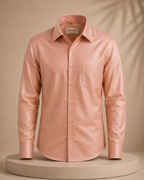 Premium Copper Art Silk Shirt for Men – Traditional Ethnic Wear | Kannika