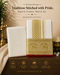 Kannika Pure Silk Designer Vesti Set – Geometric Heritage