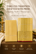Kannika Pure Silk Designer Vesti Set – Regal Lion