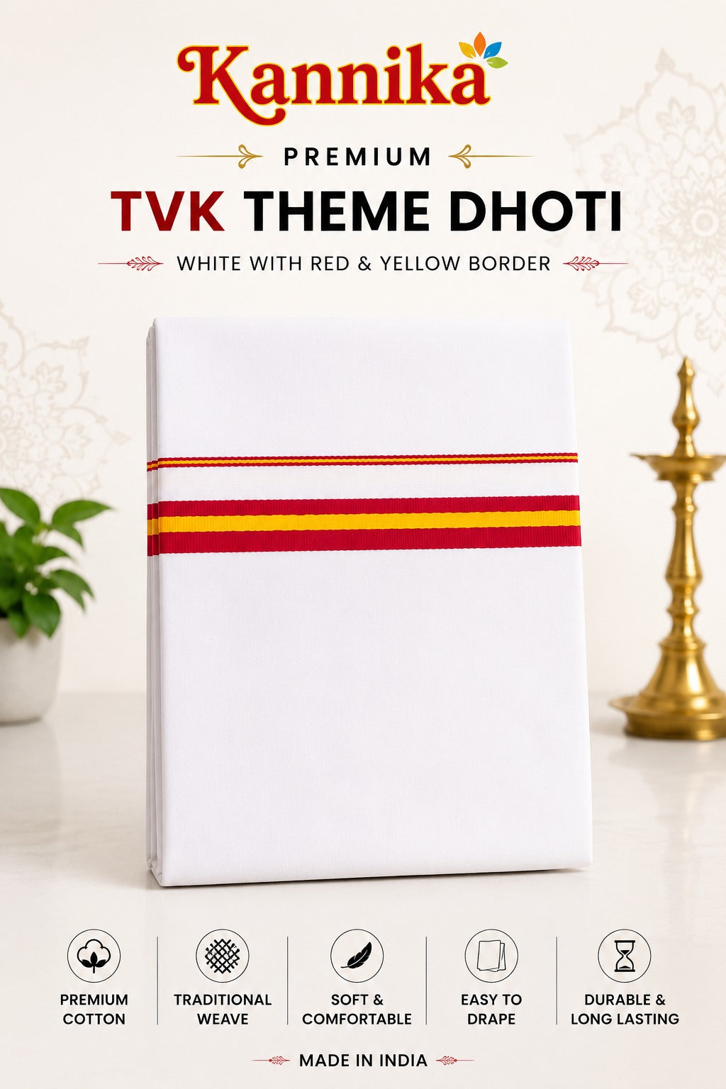 TVK Theme Dhoti